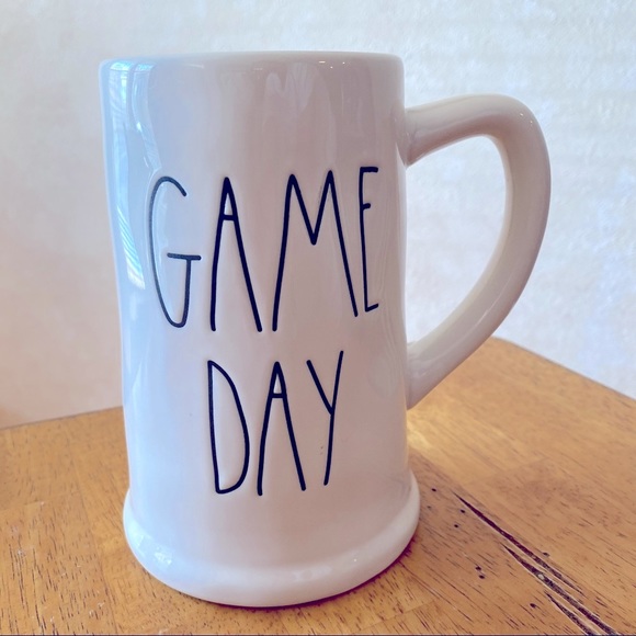 Rae Dunn GAME DAY Ceramic Beer Stein Mug BRAND NEW!! - Picture 1 of 4